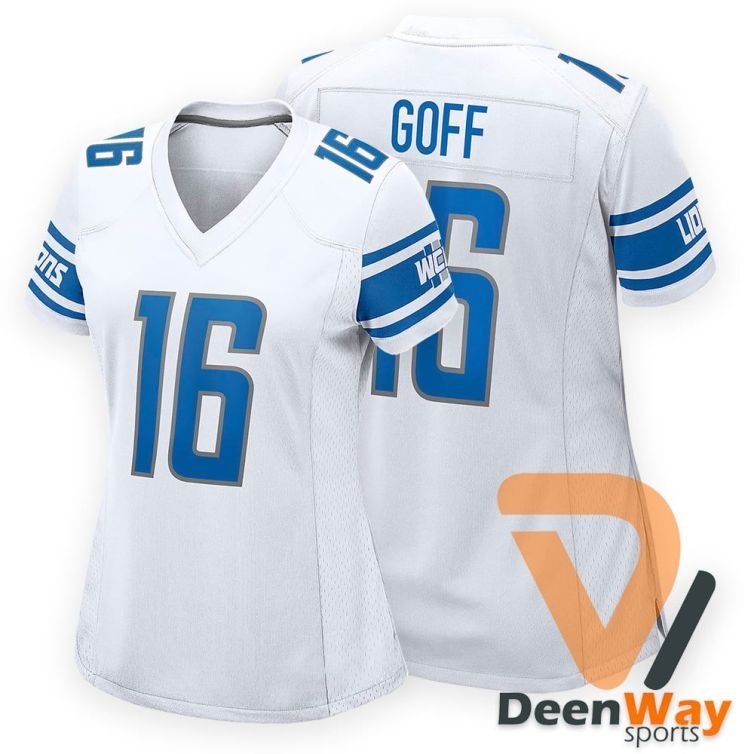 American Football Jersey For Women White Stitched #16 | Women’s custom football jersey