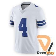 Men's Dak Prescott White Dallas Cowboys Game Team Jersey