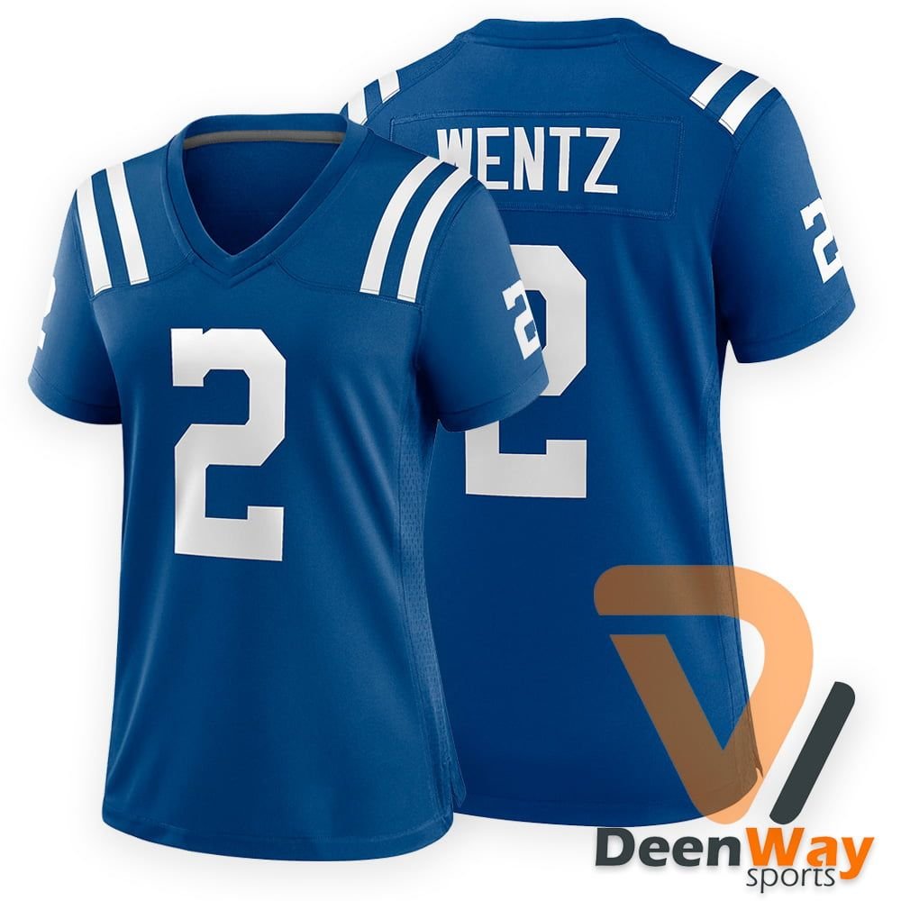 American Football Jersey For Women Blue Stitched #2 | Women’s practice Football Jersey