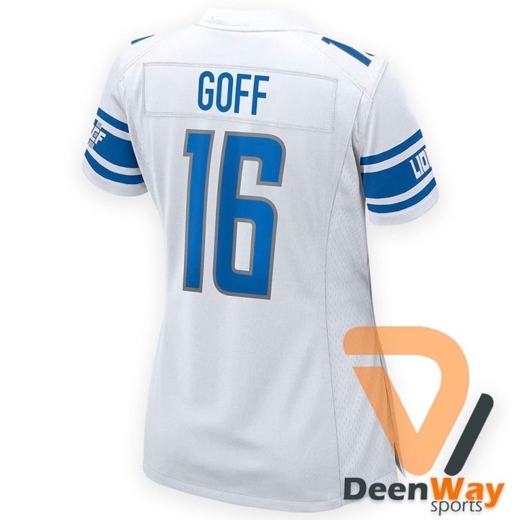 American Football Jersey For Women White Stitched #16 | Women’s custom football jersey