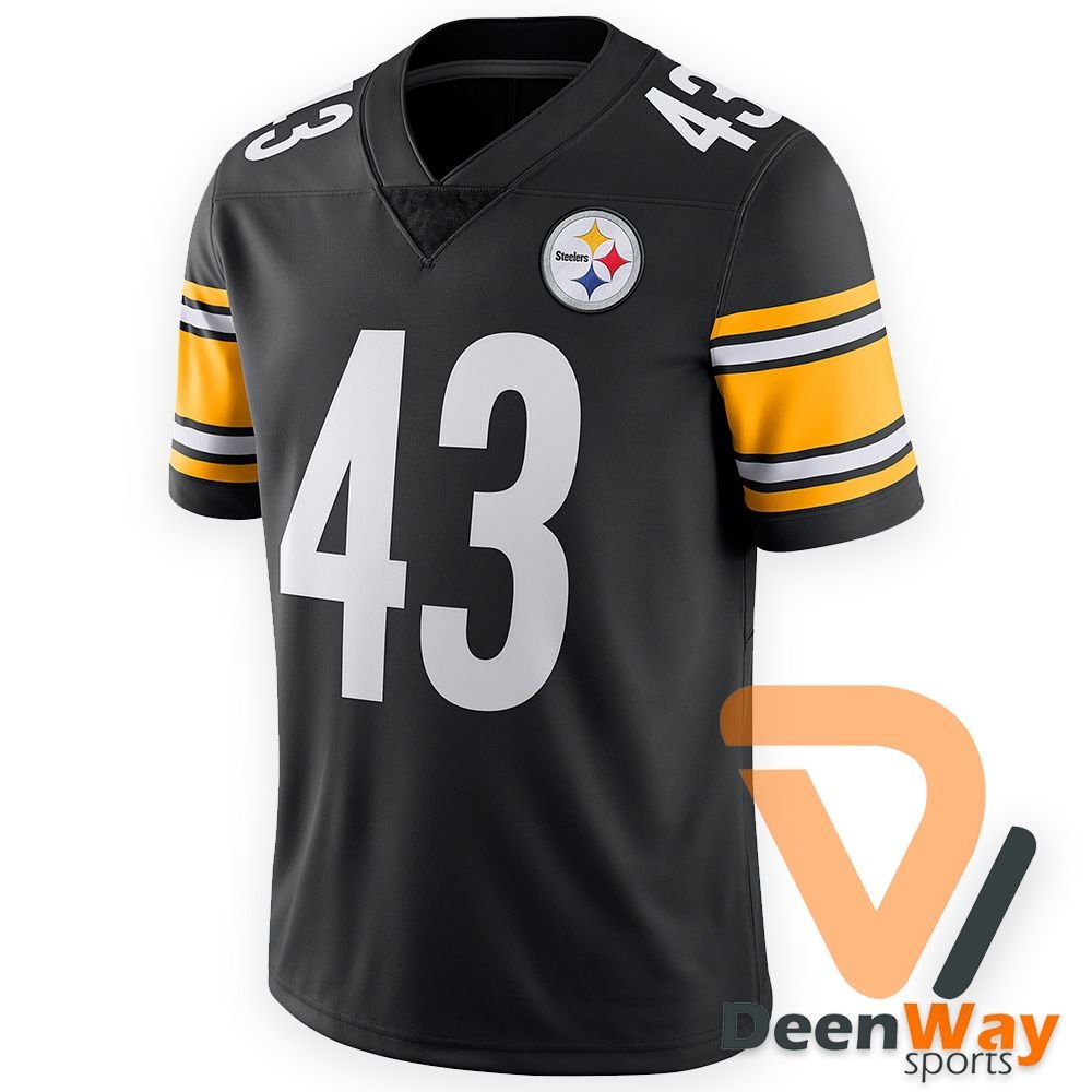 NFL Steelers Women's Mitchell & Ness Troy Polamalu #42 Jersey Black