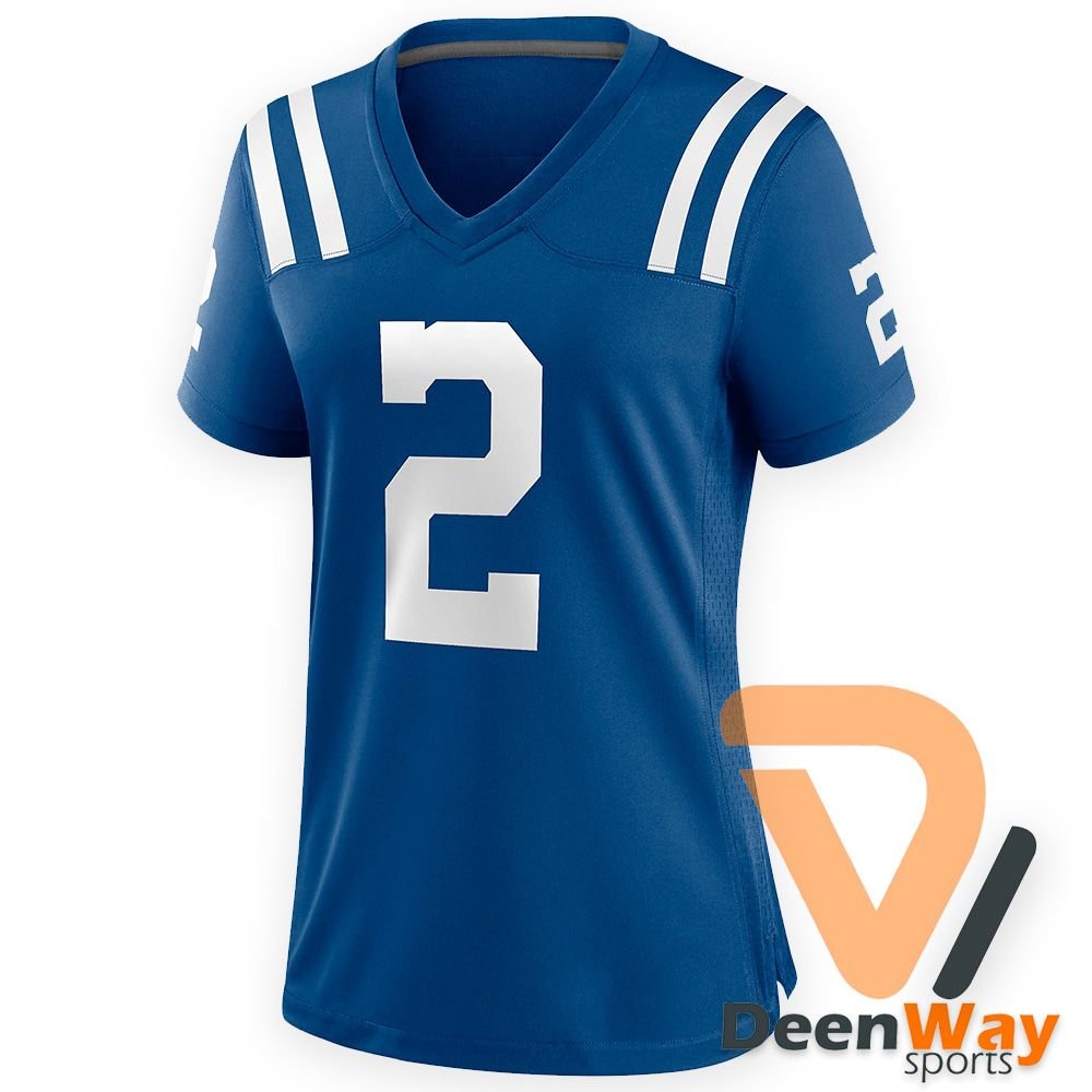 American Football Jersey For Women Blue Stitched #2 | Women’s practice Football Jersey