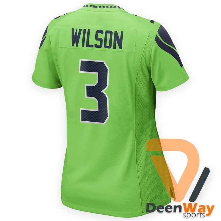 American Football Jersey For Women Green Stitched #3 | Women’s team football jersey