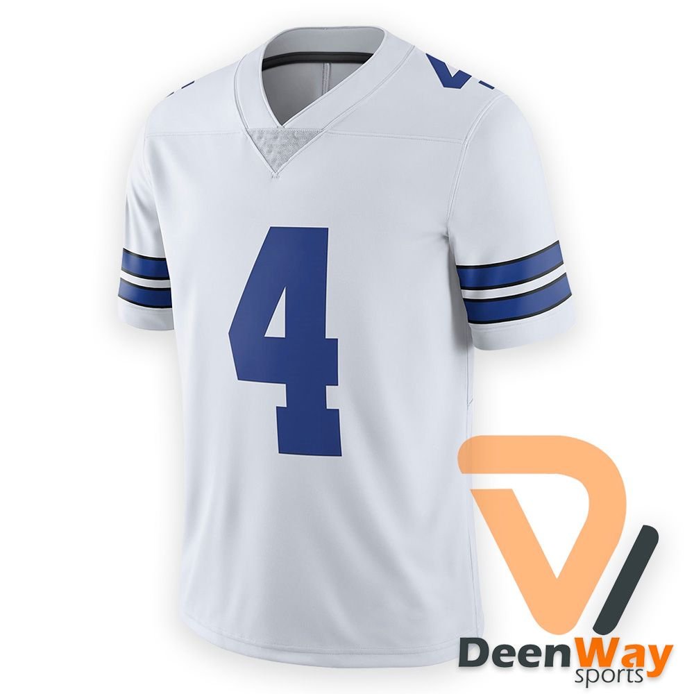 Men's Dak Prescott White Dallas Cowboys Game Team Jersey