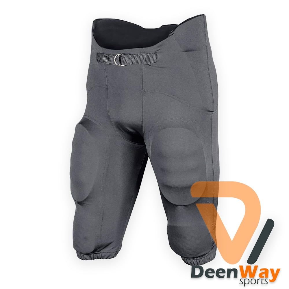 Graphite American Football Pants With with Built-in Pads
