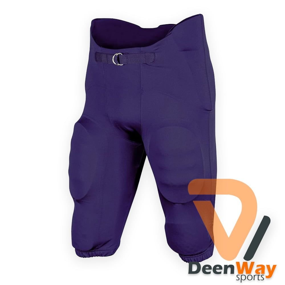 Purple American Football Pants With with Built-in Pads