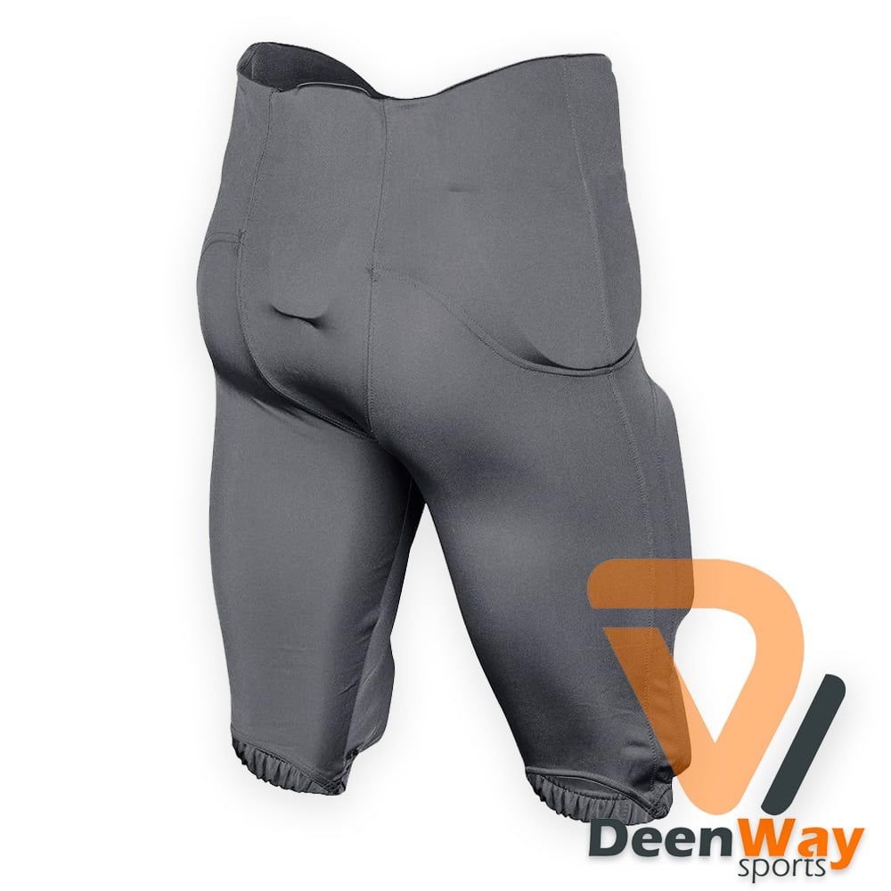 Graphite American Football Pants With with Built-in Pads