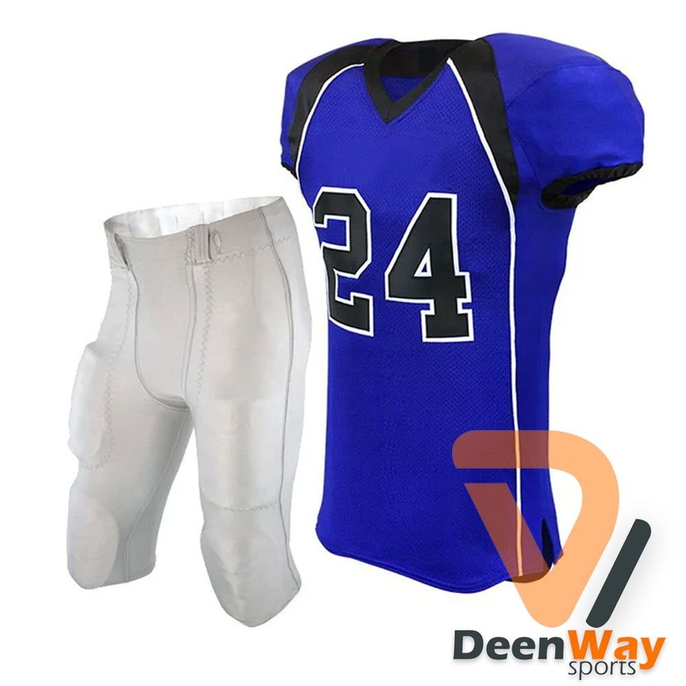Football team uniforms, NFL gear, Custom football jerseys, Football pants, Football helmets, American football apparel, Youth football uniforms