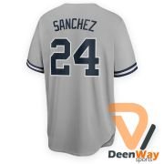 New York Yankees Player-Issued #24 Gray Baseball Jersey